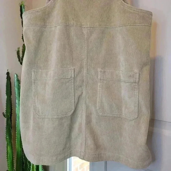 American Eagle Corduroy Beige Jumper, Sz S - Picture 5 of 10